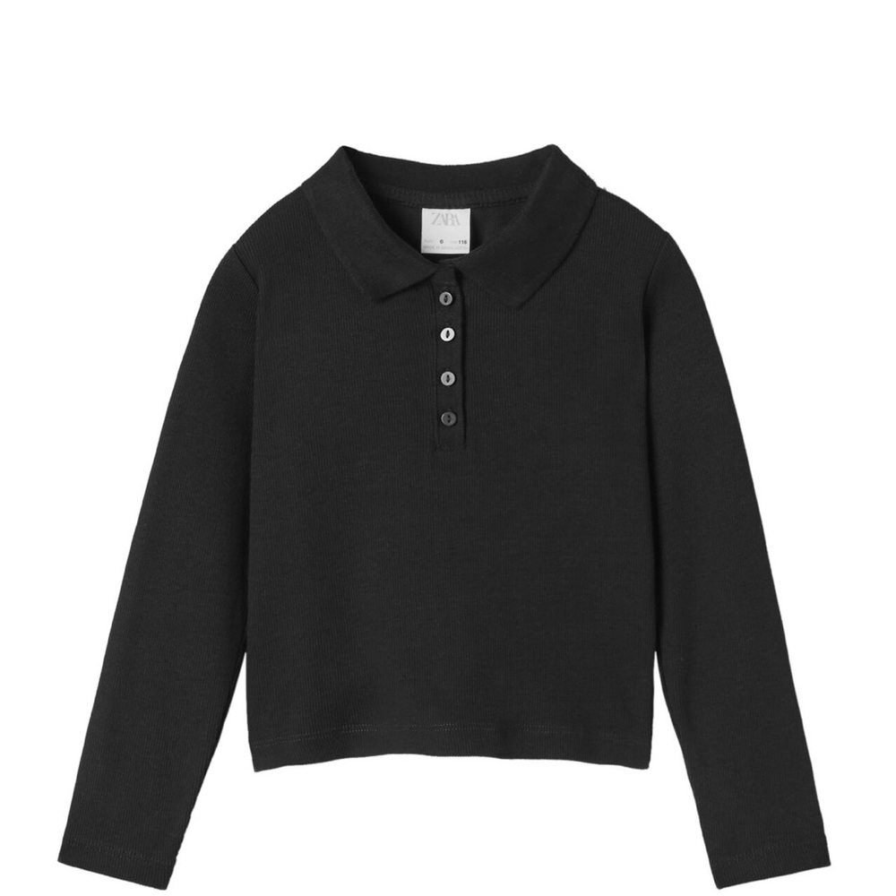 Zara Rib polo shirt, Size 8